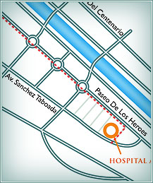Map to Hospital Angeles