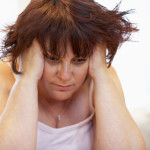 Depressed Overweight Woman